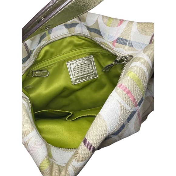 Vintage Coach Signature Daisy Tattersall - Picture 3 of 3